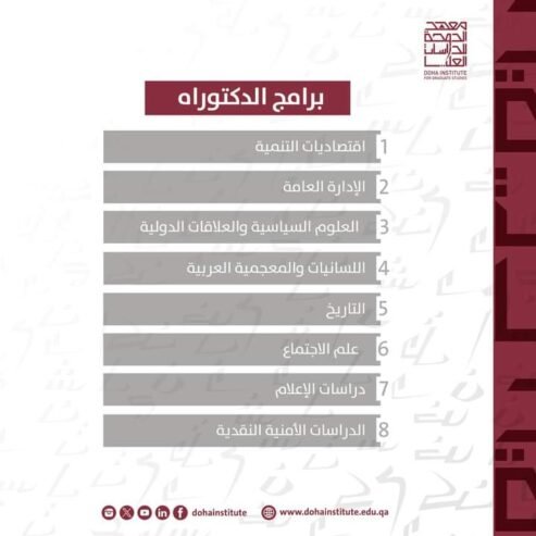 منحة دراسية كاملة في أكثر من 20 برنامج دكتوراه وماجستير